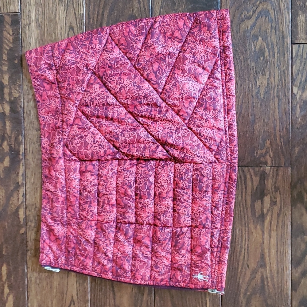 Smartwool insulated skirt, red & navy. Sz M. Zip on side with pocket. 🤩
